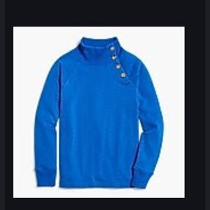 J.Crew Button Collar Tunic Sweatshirt - M